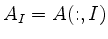 $ A_I=A(:,I)$