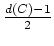 $ \mbox{$\frac{d(C)-1}{2}$}$